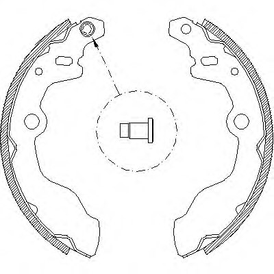 REMSA 4665.00 Brake Shoe Set